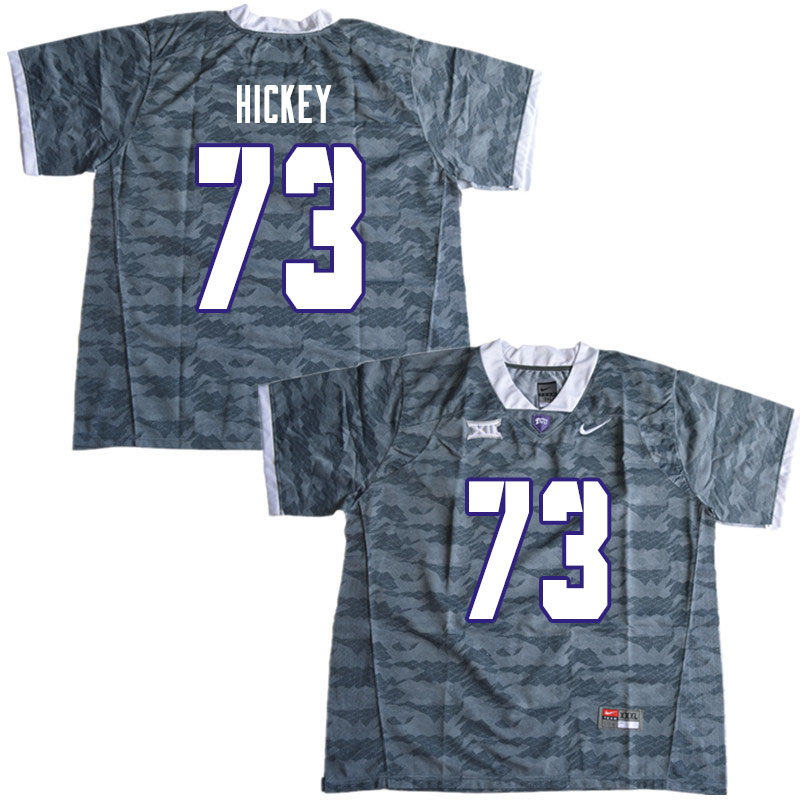 Men #73 Blake Hickey TCU Horned Frogs College Football Jerseys Sale-Gray - Click Image to Close